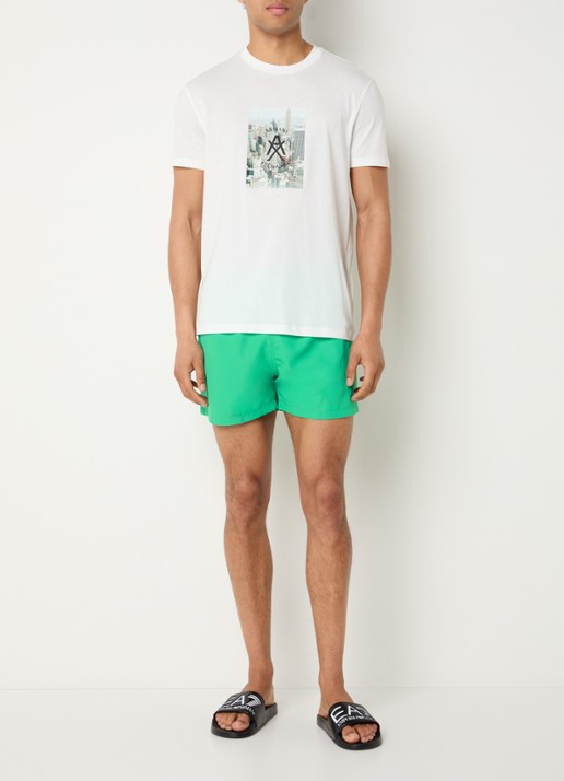 Armani Zwemshorts met logoprint - voorkant 3 groen