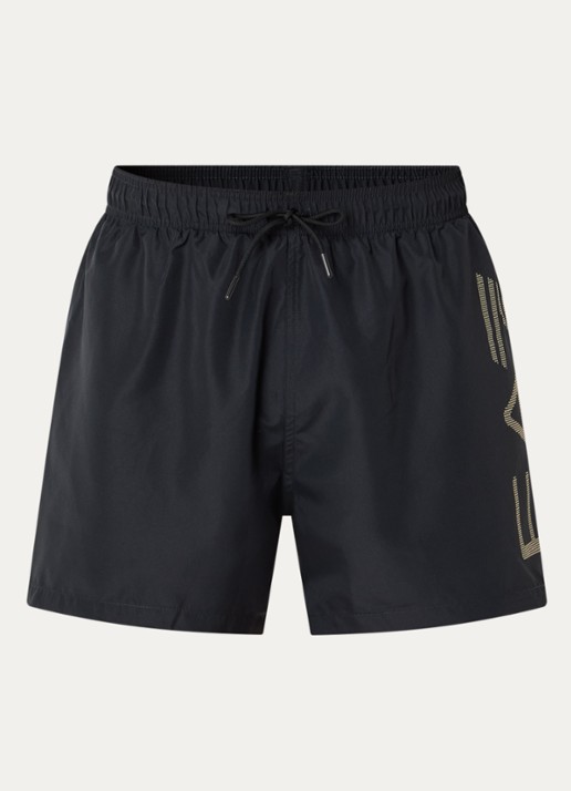 Armani Zwemshorts met logoprint - voorkant 3 zwart