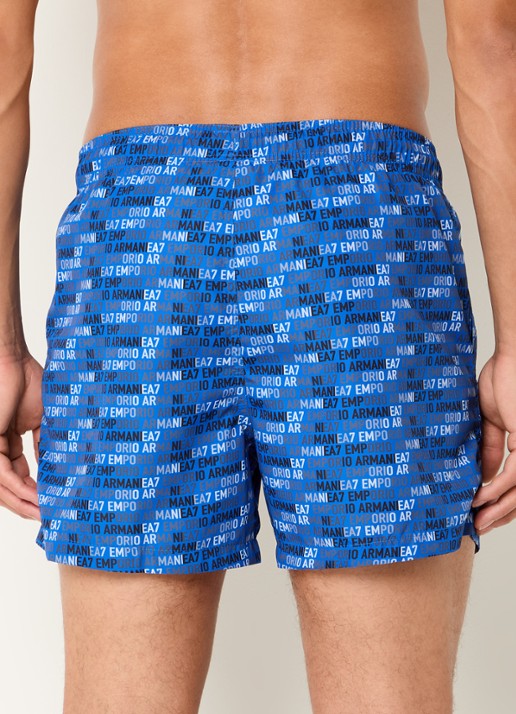 Armani Zwemshorts met steekzakken - achterkant turquoise