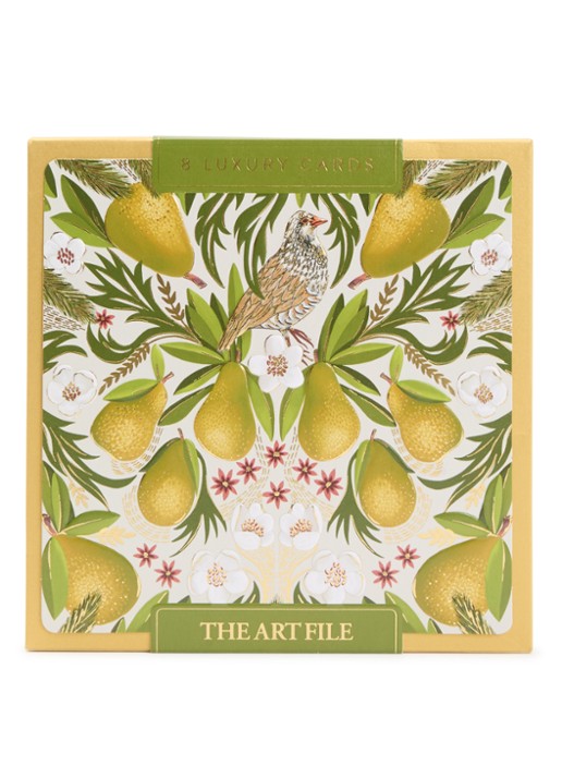 Art Group Christmas Pears kerstkaart - set van 8 inclusief enveloppen