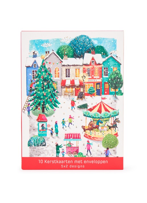 Art Group Goede doelen - 2 designs - kerstkaart met envelop - set van 10