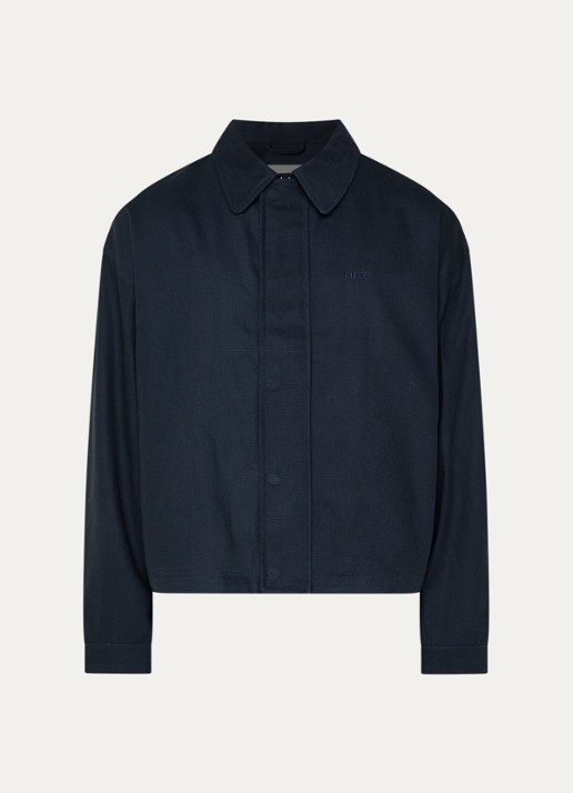 Arte Antwerp Canvas jack met steekzakken - voorkant 2 donkerblauw