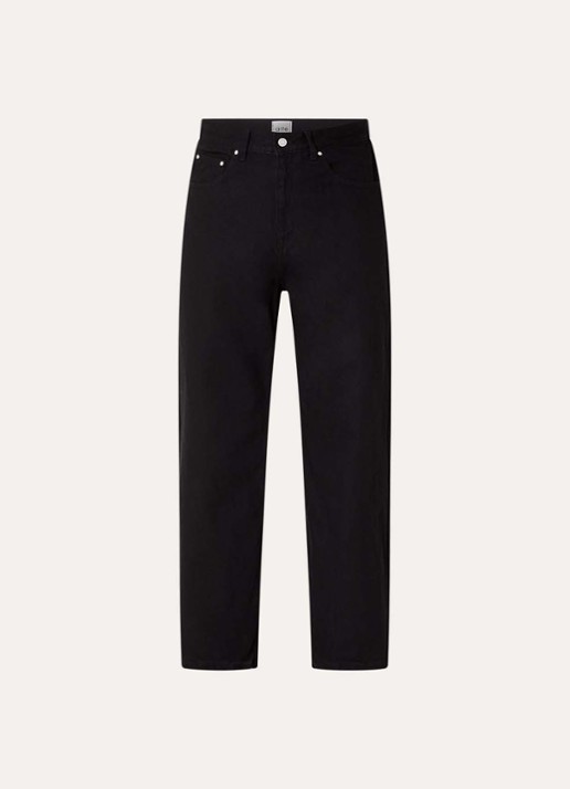 Arte Antwerp Circle Logo tapered fit jeans met gekleurde wassing - voorkant 4 zwart