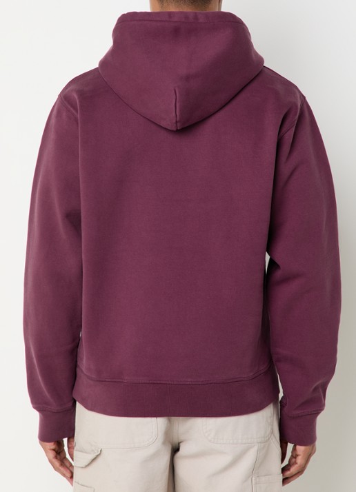 Arte Antwerp Heart hoodie met logo - achterkant 5 bordeauxrood
