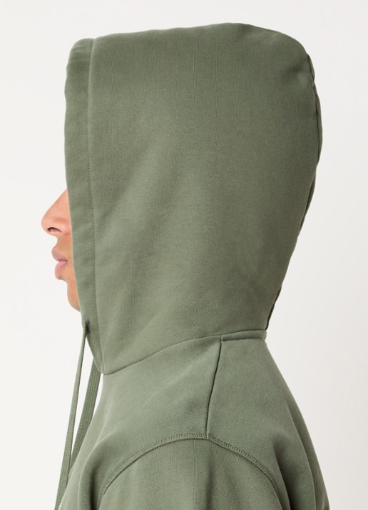 Arte Antwerp Heart hoodie met logo - detail 3 legergroen