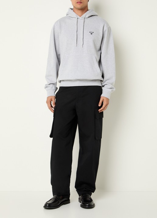 Arte Antwerp Heart hoodie met logo - voorkant 4 grijsmele