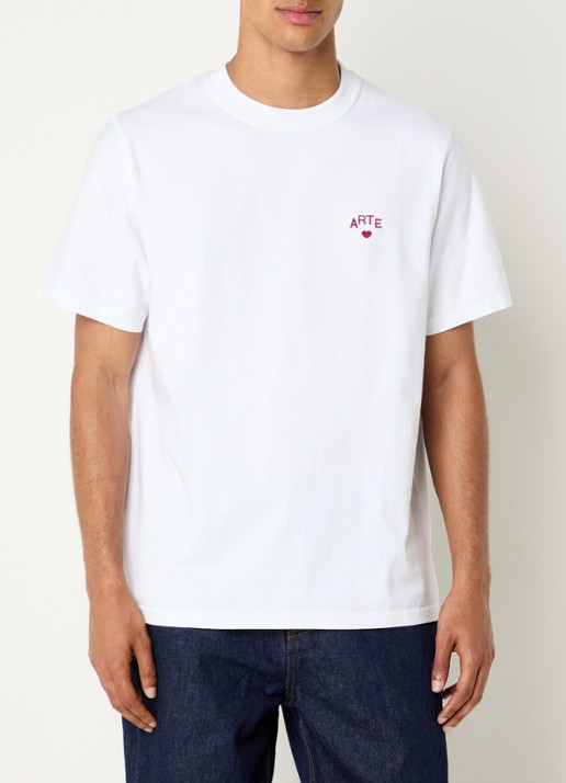 Arte Antwerp Heart T-shirt met logoborduring