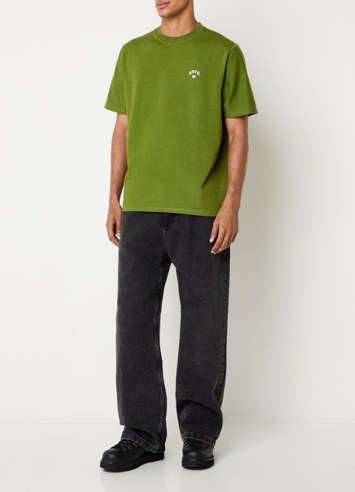 Arte Antwerp Heart T-shirt met logoborduring - voorkant 2 groen