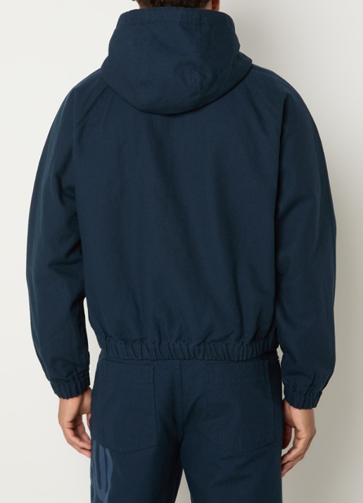 Arte Antwerp Jack met logoprint - achterkant 4 donkerblauw