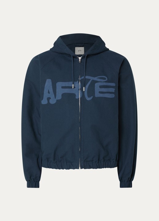 Arte Antwerp Jack met logoprint - voorkant 2 donkerblauw