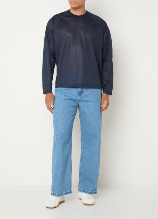 Arte Antwerp Longsleeve met backprint - voorkant 3 donkerblauw