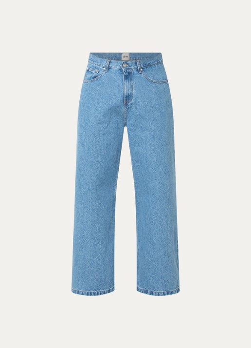 Arte Antwerp Loose fit jeans met lichte wassing - voorkant 4 blauw