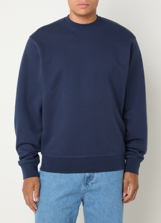 Arte Antwerp Receipt sweater met backprint - achterkant 3 donkerblauw