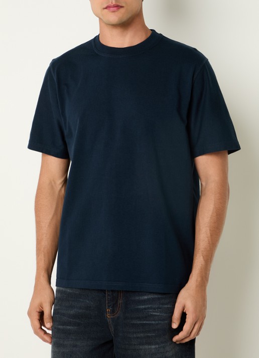 Arte Antwerp T-shirt met backprint - achterkant 3 donkerblauw