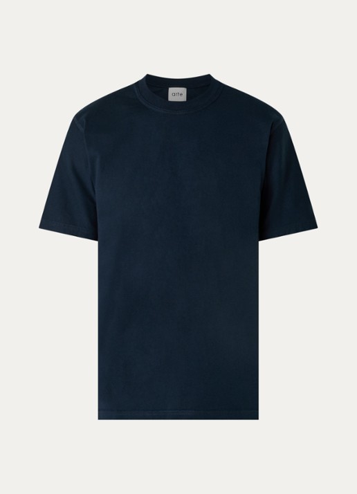 Arte Antwerp T-shirt met backprint - voorkant donkerblauw