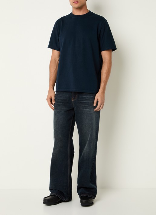 Arte Antwerp T-shirt met backprint - voorkant 2 donkerblauw