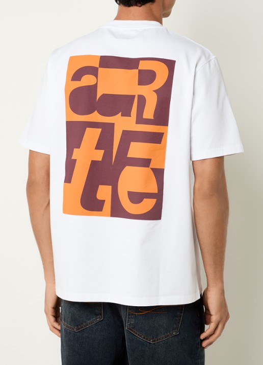 Arte Antwerp T-shirt met logo- en backprint