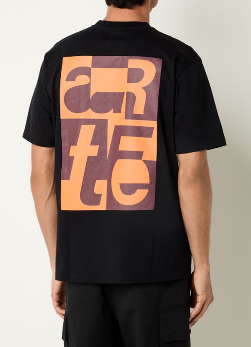 Arte Antwerp T-shirt met logo- en backprint