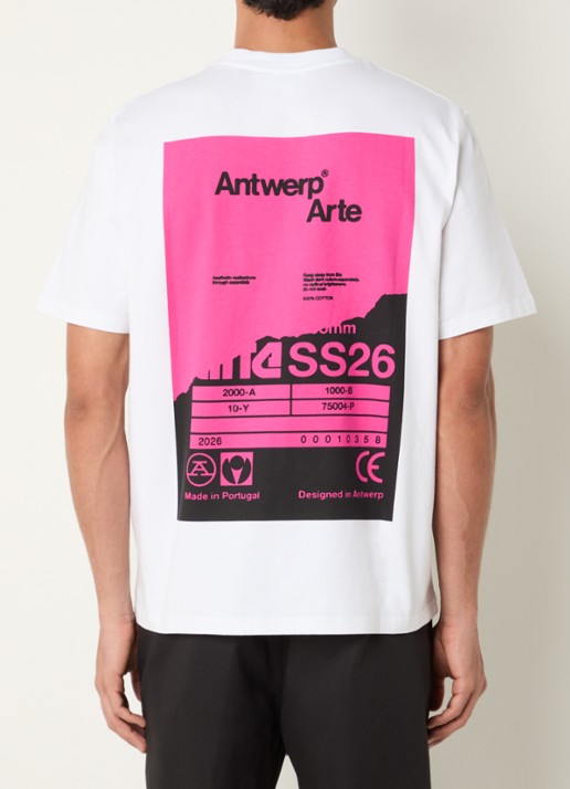 Arte Antwerp T-shirt met logo- en backprint