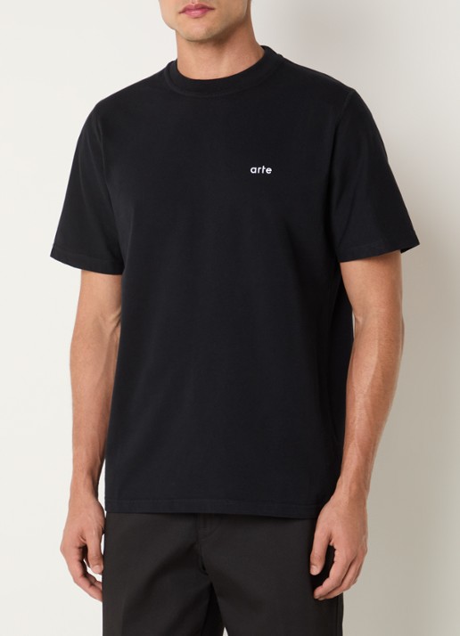 Arte Antwerp T-shirt met logo- en backprint - achterkant 3 zwart