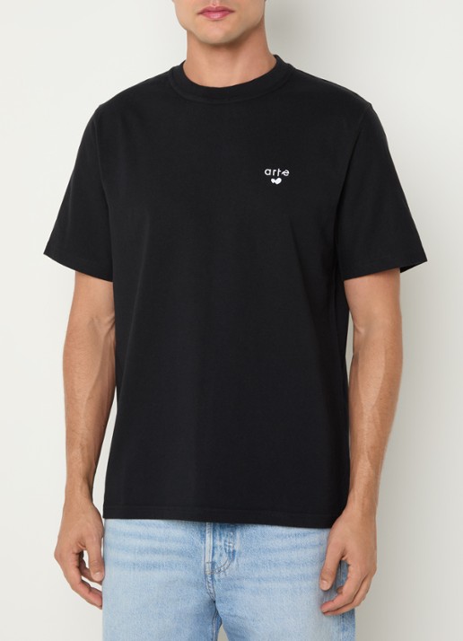 Arte Antwerp T-shirt met logoborduring