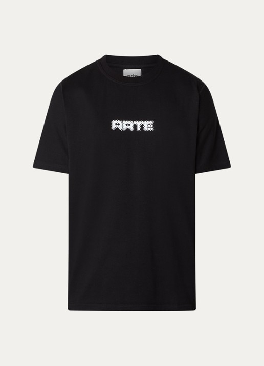 Arte Antwerp T-shirt met logoprint - voorkant zwart