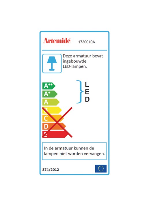 Artemide Demetra Faretto wandlamp LED met schakelaar - detail 3 grijs