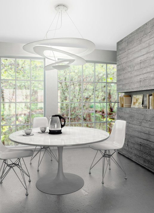 Artemide Pirce Mini Sospensione hanglamp LED 58 x 67 x 69 cm - detail wit