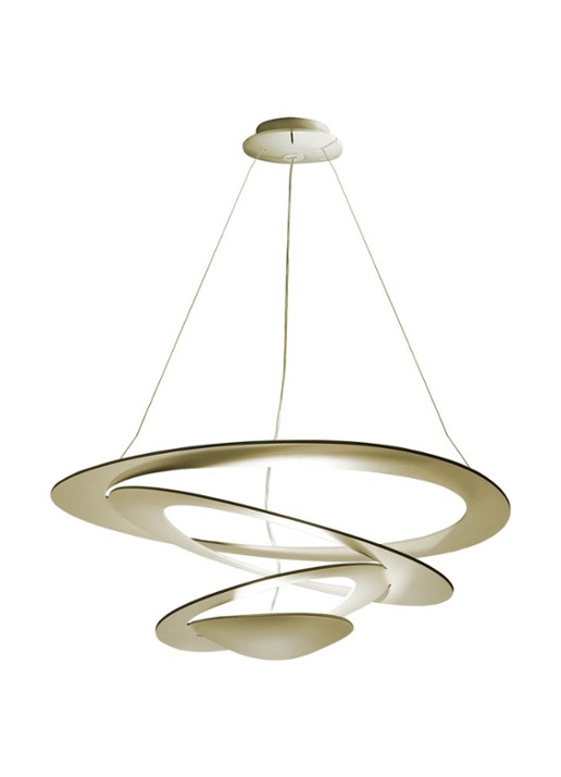 Artemide Pirce Mini Sospensione LED hanglamp 23 x Ø67 cm - voorkant goud