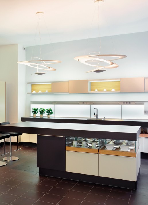 Artemide Pirce Sospensione hanglamp LED 28 x 94 x Ø97 cm - detail 4 wit
