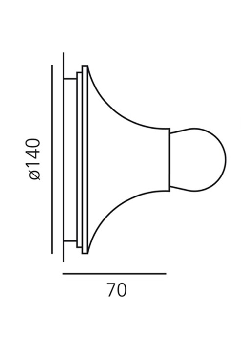Artemide Teti wandlamp Ø14 cm - detail 3 transparant