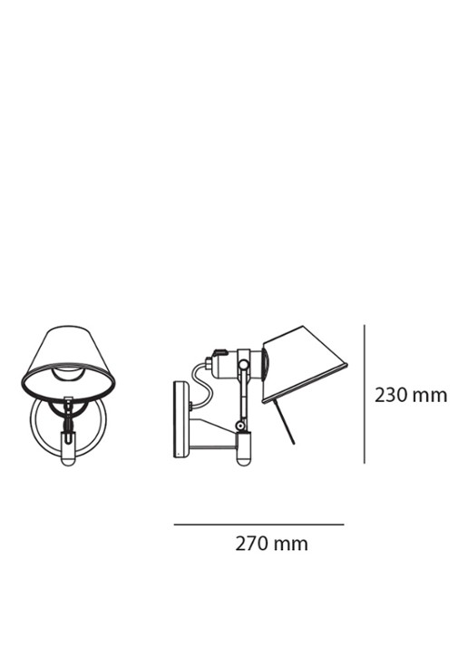 Artemide Tolomeo Faretto wandlamp 23 cm x Ø14,5 cm  - detail 3 undefined