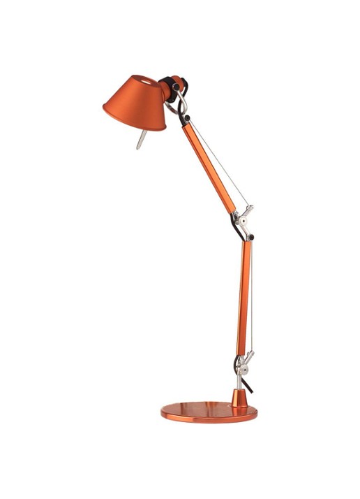 Artemide Tolomeo Micro bureaulamp - voorkant orange