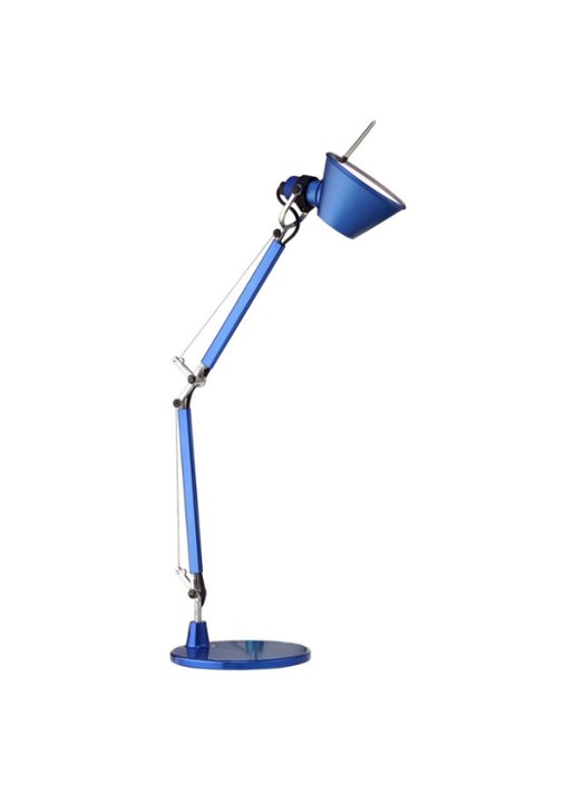 Artemide Tolomeo Micro bureaulamp  - voorkant blauw