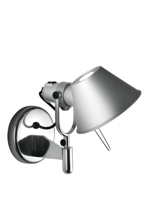 Artemide Tolomeo Micro Faretto wandlamp retrofit met schakelaar