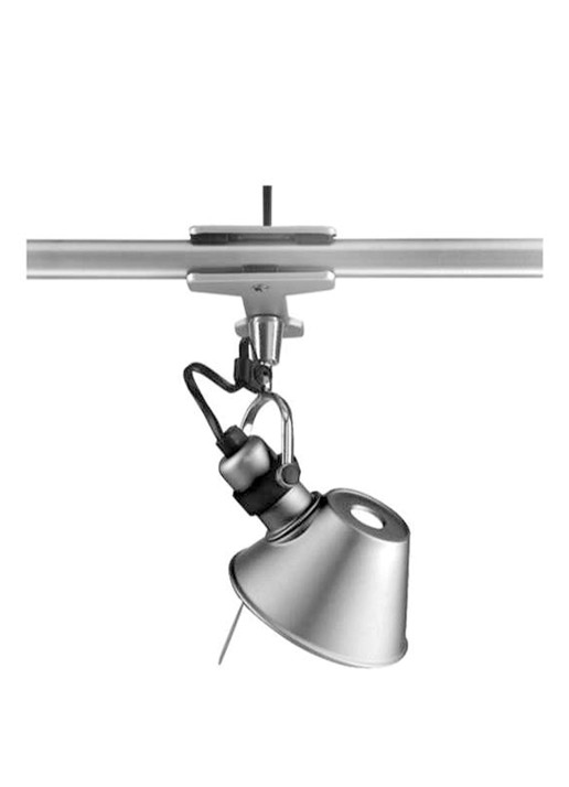 Artemide Tolomeo Micro Pinza lamp met klem 20 x Ø16 cm - voorkant 2 roestvrijstaal