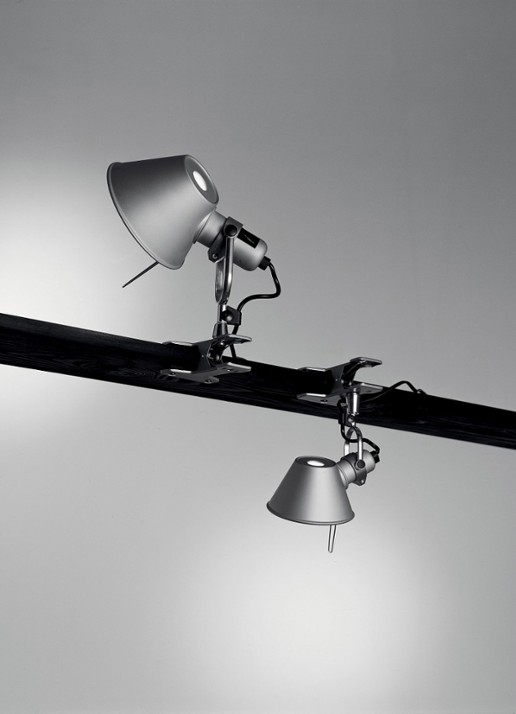 Artemide Tolomeo Micro Pinza wandlamp - voorkant 2 orange