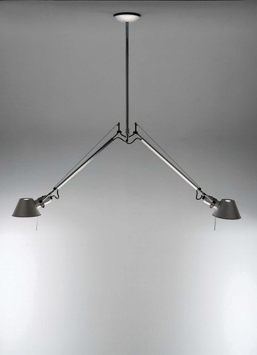 Artemide Tolomeo Sospensione hanglamp 150 x 120 cm - voorkant 2 metaal