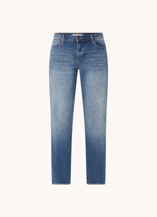 Articles of Society Rene mid waist tapered fit jeans met medium wassing - voorkant indigo