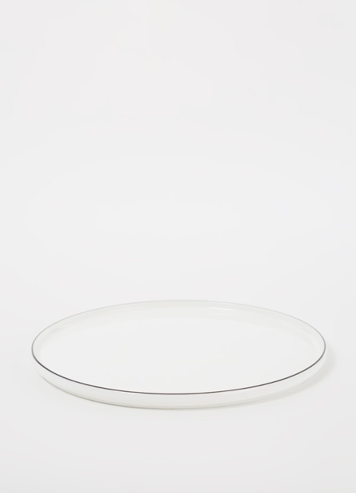 ASA Á Table Ligne Noire dinerbord 26,5 cm - voorkant 2 wit
