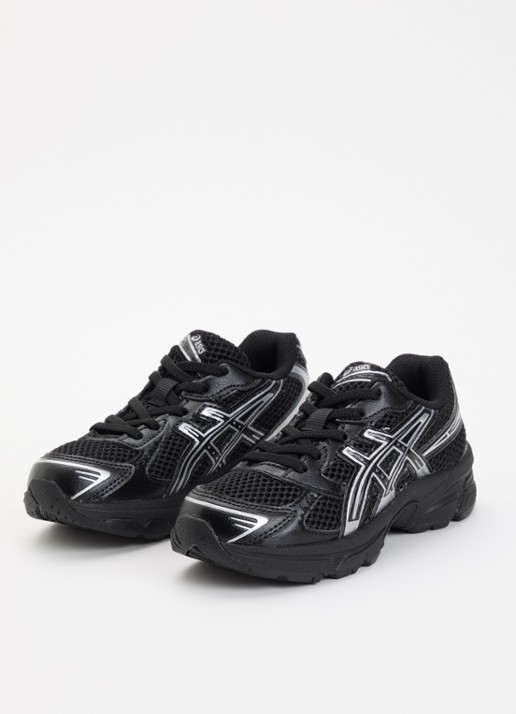 ASICS Gel-1130 sneaker met mesh details - voorkant 3 zwart