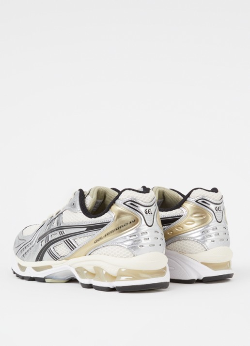 ASICS Gel-Kayano 14 sneaker met mesh details - achterkant zilver