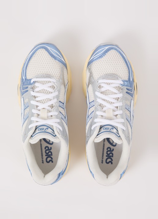 ASICS Gel-Kayano 14 sneaker met mesh en metallic details - detail 4 lichtblauw