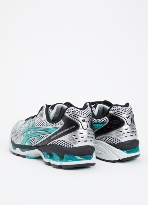 ASICS Gel-Kayano 14 sneaker met mesh en metallic details - achterkant 7 zeegroen