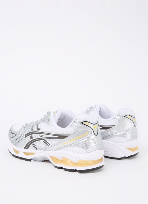 ASICS Gel-Kayano 14 sneaker met metallic details - achterkant 4 wit