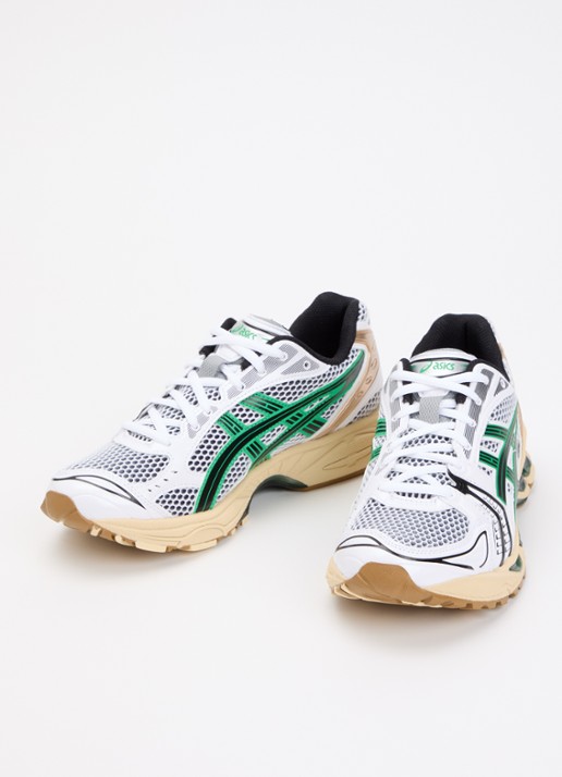ASICS Gel-Kayano sneaker van mesh met metallic details - detail wit