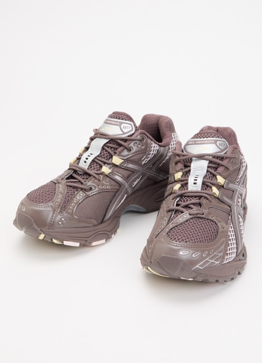 ASICS Gel-Nimbus 10.1 sneaker van mesh met metallic details - detail bruin