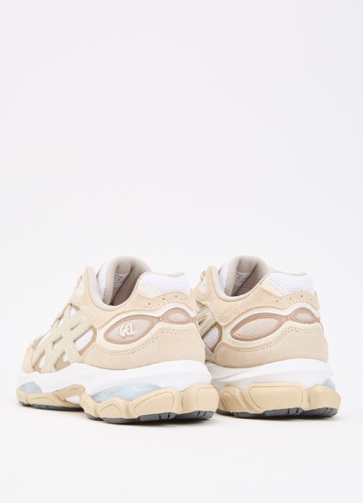 ASICS Gel-Nyc 2.0 sneaker met details van suède - achterkant 5 beige