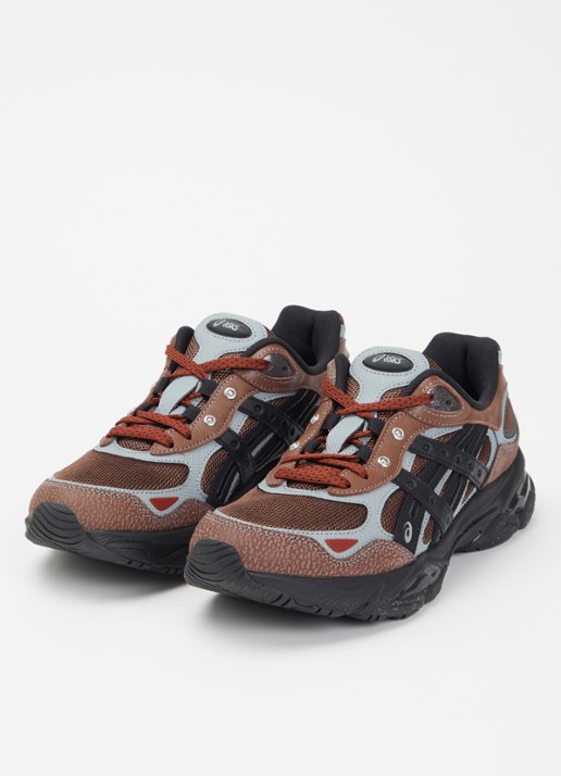 ASICS Gel-Nyc 2.0 sneaker met leren details - detail donkerbruin