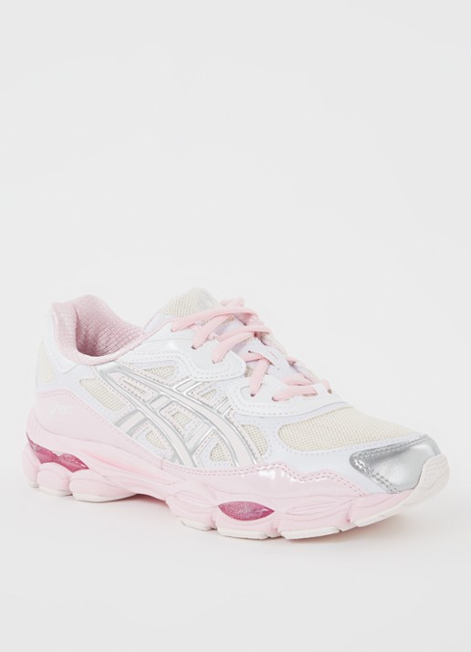 ASICS Gel-Nyc Kicki Yang Zhang met mesh-details - voorkant lichtroze